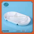 ceramic compartment dinner plates,porcelain compartment plate,ceramic plate